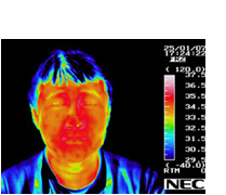 赤外線サーモグラフィー装置 画面イメージ 赤外線サーモグラフィー装置 画面イメージ