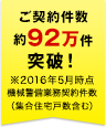 ご契約件数 約92万件突破！