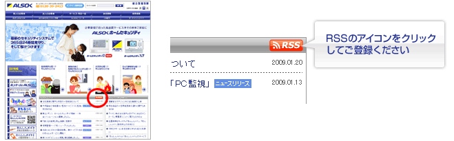 RSS�Υ�������򥯥�å����Ƥ���Ͽ��������