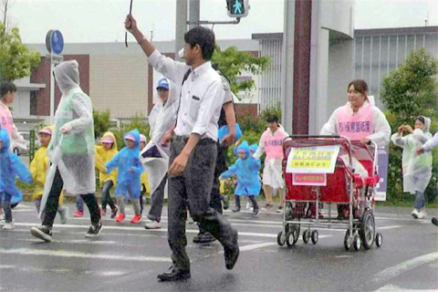 洪水被害を想定した内容を含む防災訓練