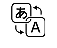 言語切り替えのアイコン