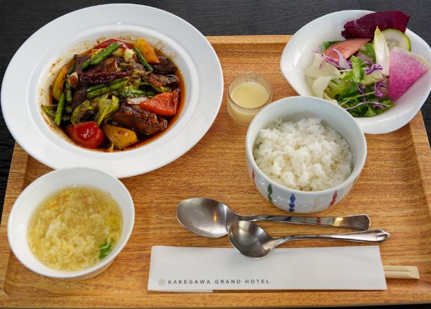 掛川産キャベツ県内産豚肉を使った回鍋肉