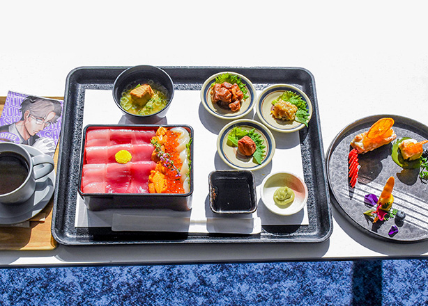 南紀串本よしだ本鮪重～極～、デュッセル流・和歌山ドライフルーツケーキ、コーヒースターズ