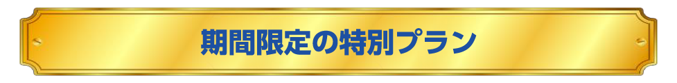 期間限定の特別プラン