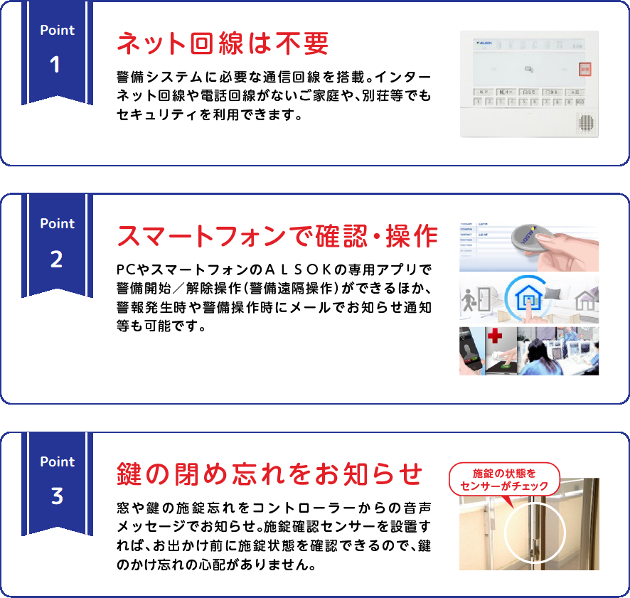 
		万が一のときはガードマンが迅速に駆けつけます！
		全国約2,400箇所の待機所から現場へ急行