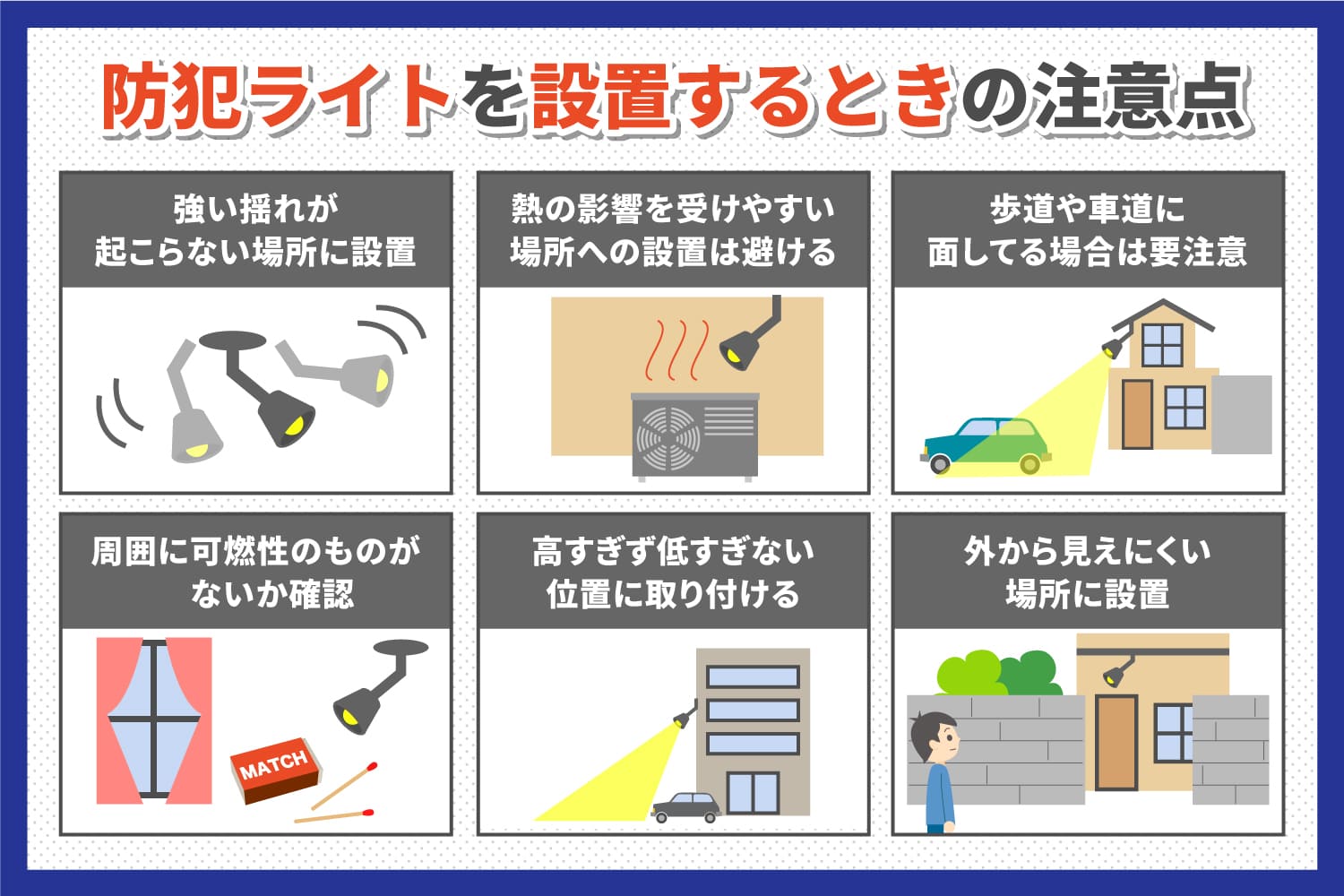 防犯ライトの効果は 正しい設置の仕方と注意点 Alsok