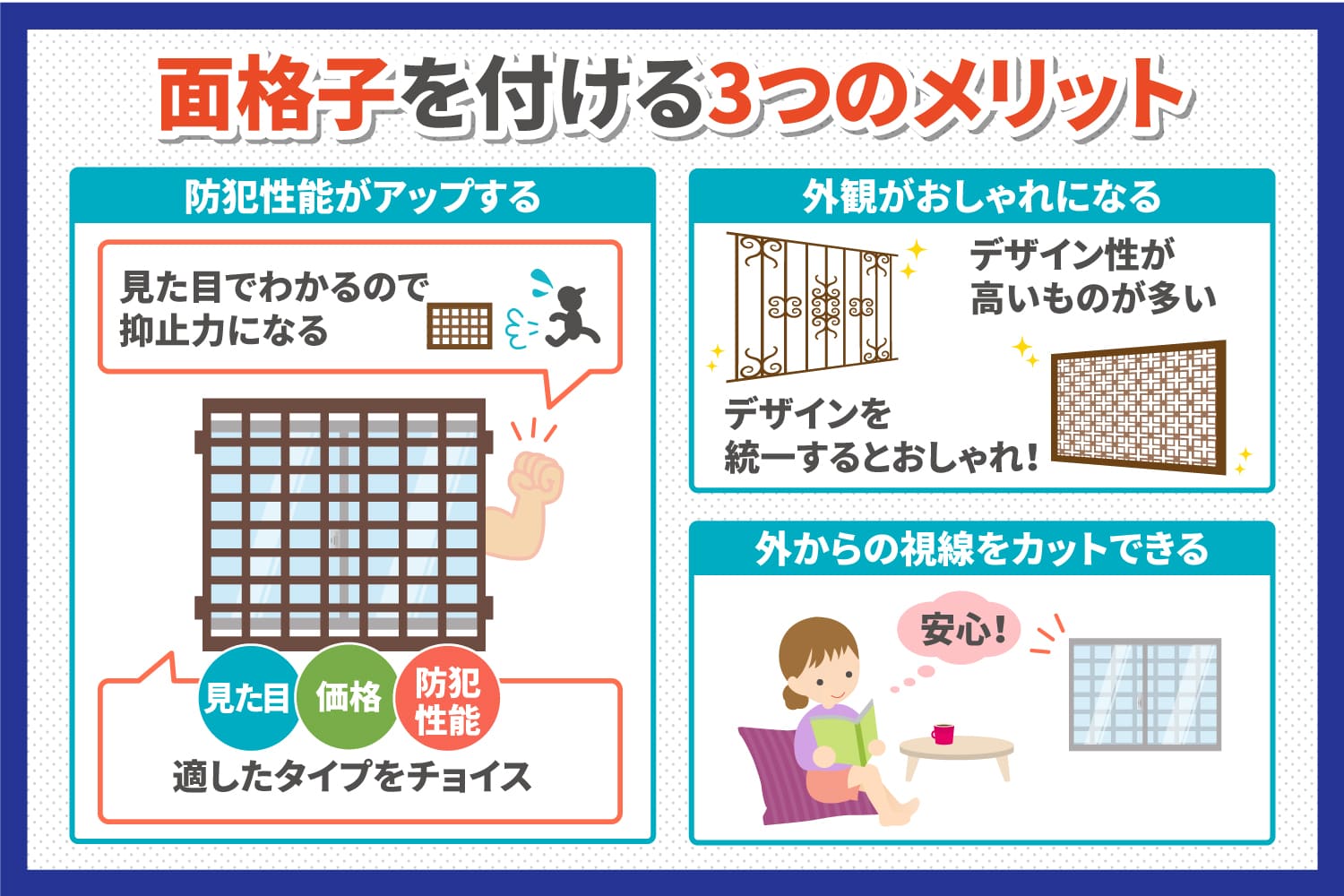 面格子をつける3つのメリット