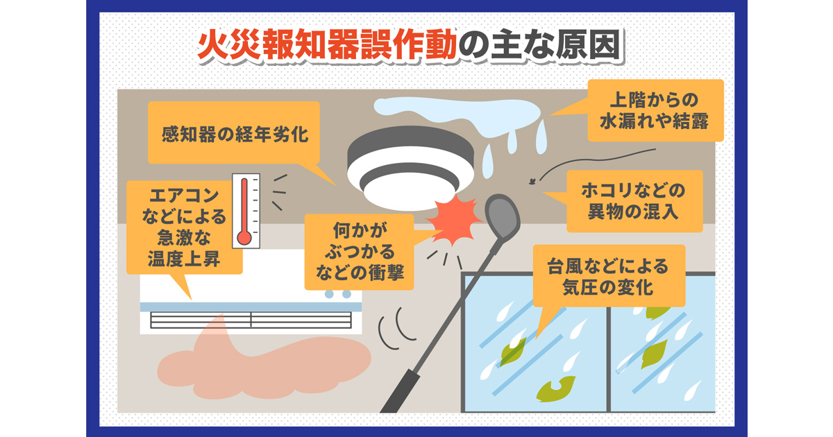 なぜ火災報知器は誤作動するのか？その原因と対策