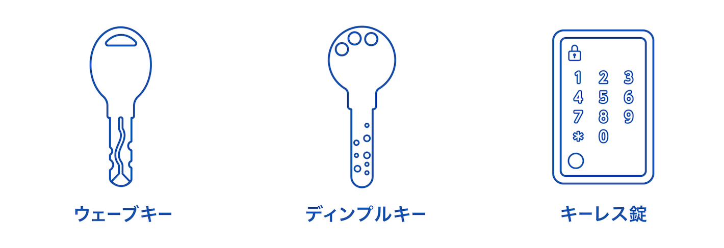 ピッキングが難しい鍵
