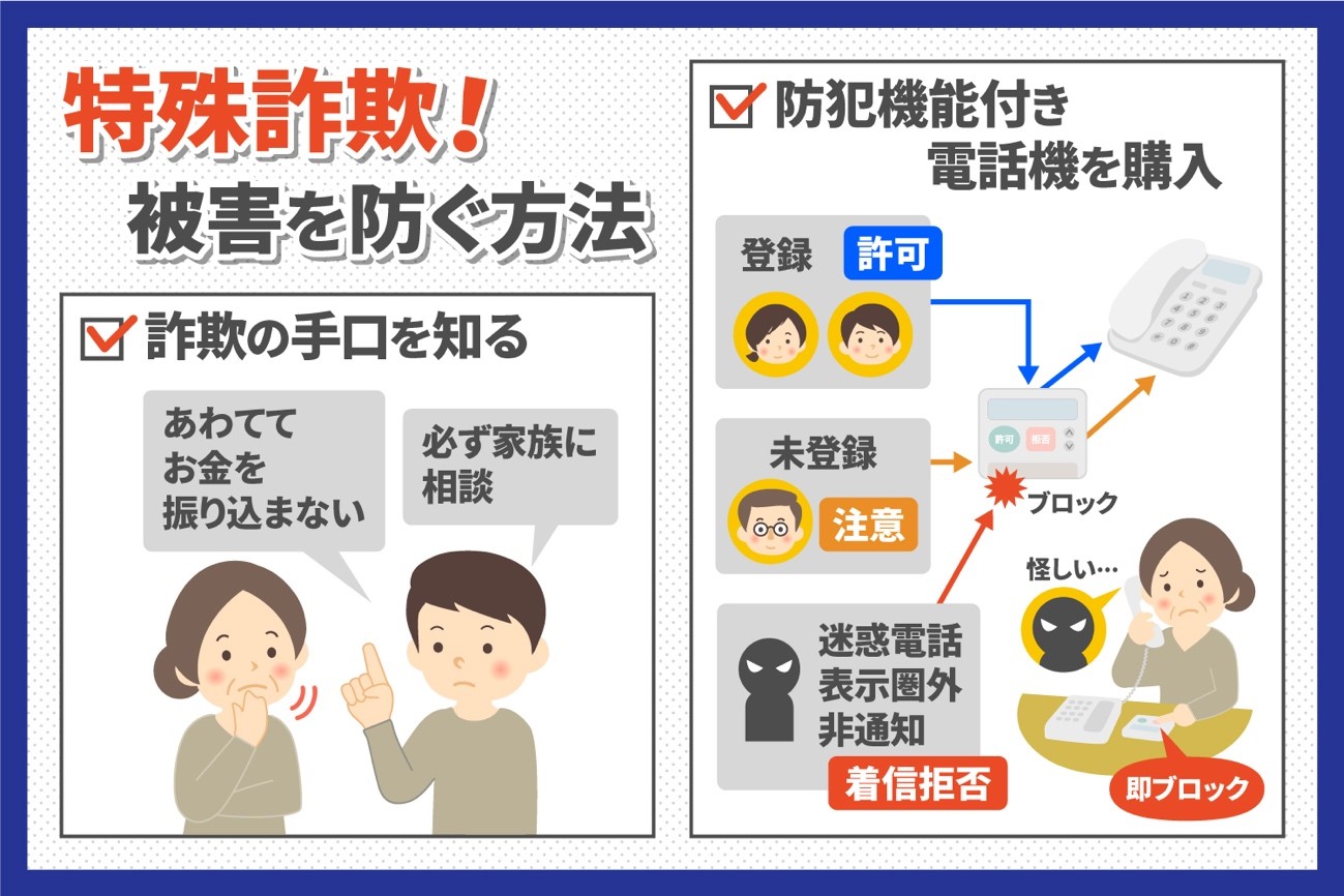 特殊詐欺被害を防ぐ方法