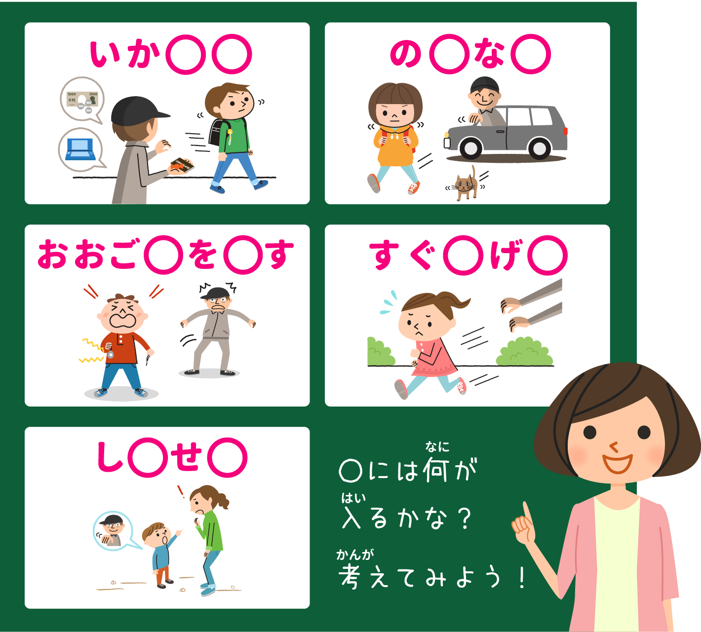 小学生の防犯の基本は「いかのおすし」 01