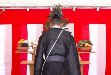 新築工事の安全を祈願