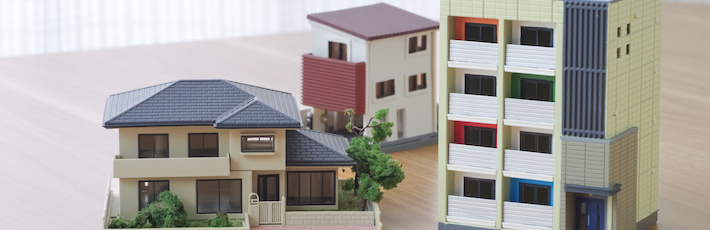 集合住宅と一軒家