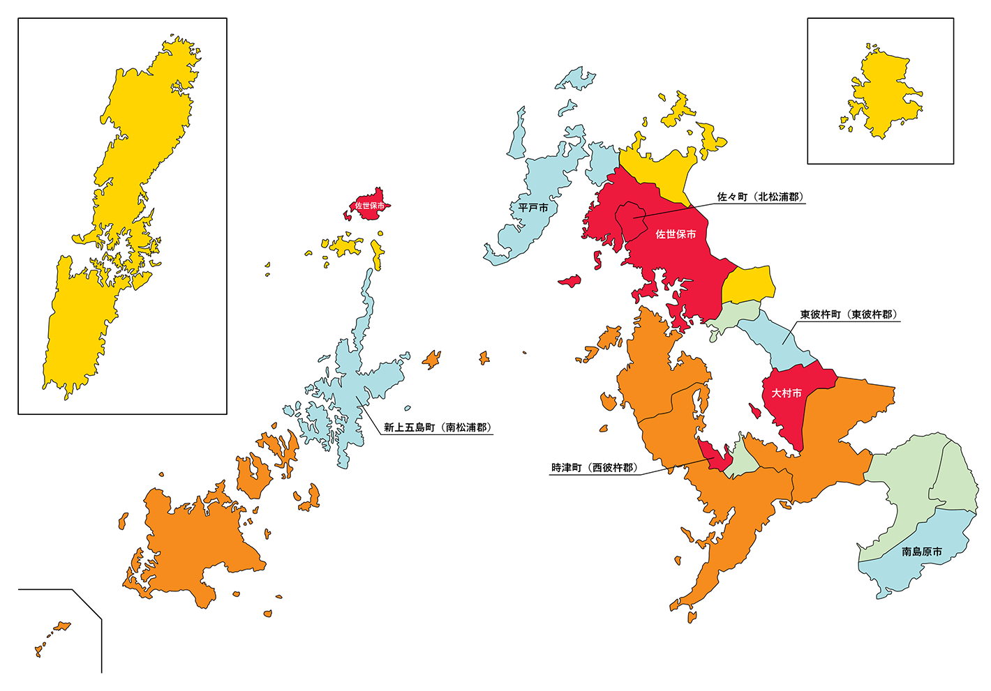 テキストの白地図