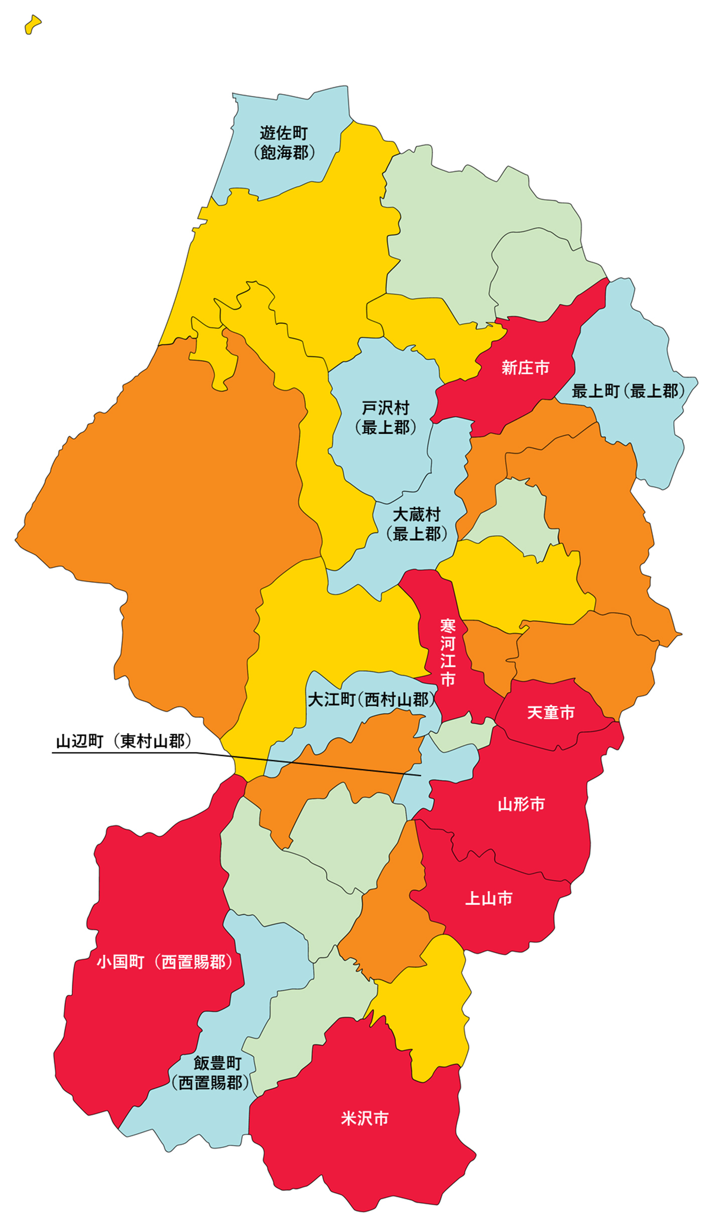 テキストの白地図